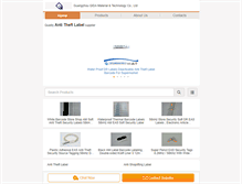 Tablet Screenshot of anti-theftlabel.com
